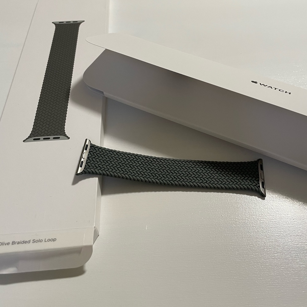 Apple Watch Band : Olive Braided Size 2